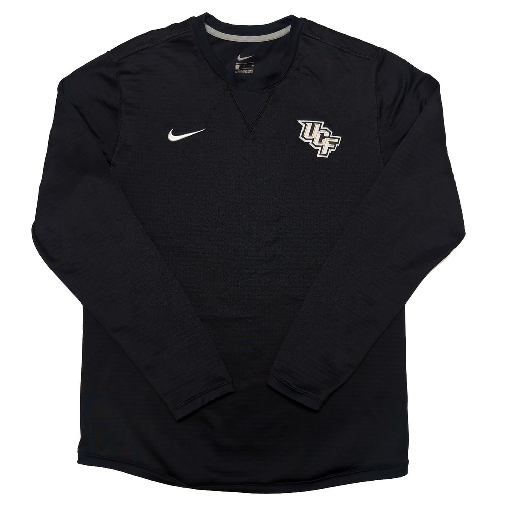 NIKE UCF Knights Long Sleeve Thermal Shirt Sweatshirt Black Medium M